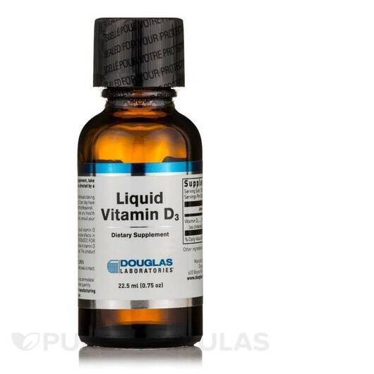 Основное фото товара Жидкий Витамин D3, Liquid Vitamin D-3, 22.5 мл