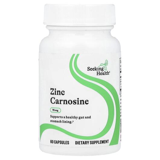 Основное фото товара Seeking Health, Цинк, Zinc Carnosine, 60 капсул