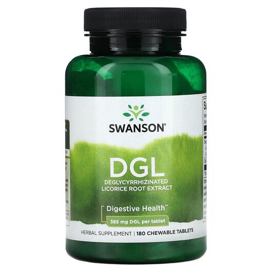 Основное фото товара Swanson, Лакрица, DGL 385 mg, 180 таблеток