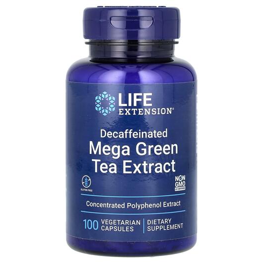 Основное фото товара Экстракт Зеленого Чая, Mega Green Tea Extract, 100 капсул