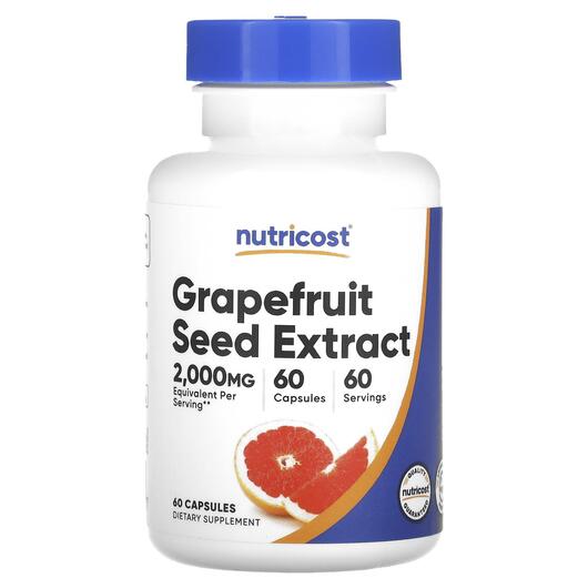 Основное фото товара Grapefruit Seed Extract 2000, Экстракт семян грейпфрута, 60 капсу