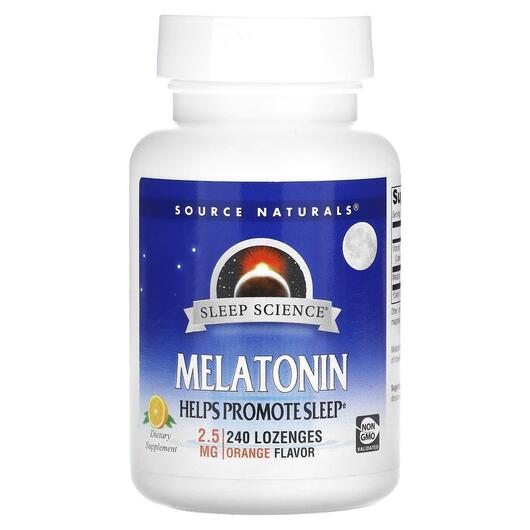 Основное фото товара Мелатонин, Melatonin Orange Flavored Lozenge 2.5 mg, 240 леденцов
