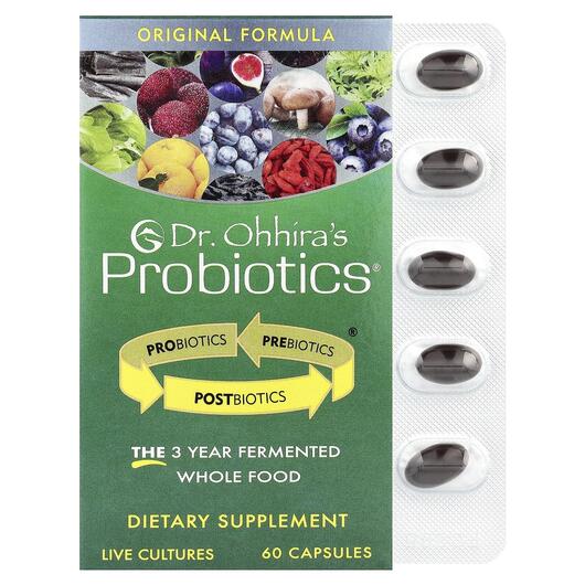 Основне фото товара Dr. Ohhira's, Probiotics Original Formula, Пробіотики, 60 ка