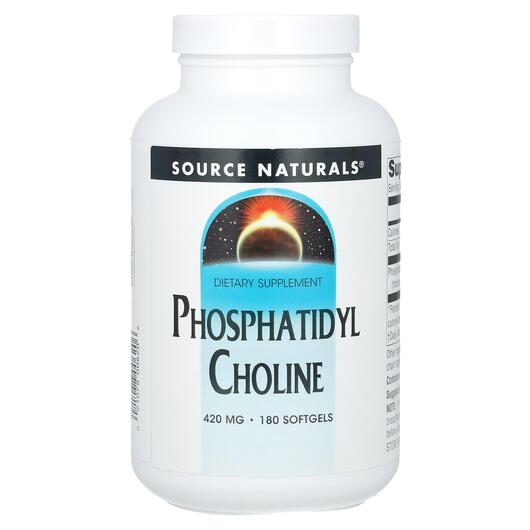 Основное фото товара Phosphatidyl Choline in, Фосфатидилхолин Лецитин 420 мг, 180 капс
