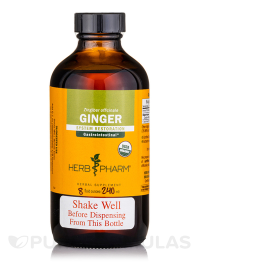 Основное фото товара Herb Pharm, Корень Имбиря, Ginger, 240 мл