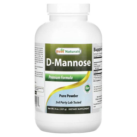 Основное фото товара Best Naturals, Д-манноза, D-Mannose, 227 г