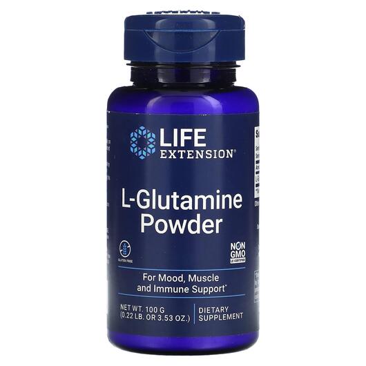 Основне фото товара Life Extension, L-Glutamine Powder, L-Глутамін, 100 г