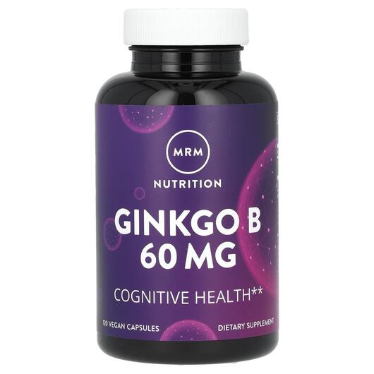 Основное фото товара MRM, Гинкго с витамином B, Ginkgo B 60 mg, 120 капсул