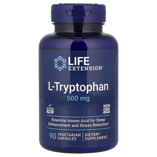 Основное фото товара L-Tриптофан 500 мг, L-Tryptophan 500 mg, 90 капсул