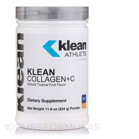 Основне фото товара Klean Collagen + C Natural Tropical Fruit Flavor, Колаген, 334 г