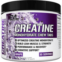 Creatine Monohydrate Chew Tabs Grape Креатин EVLution Creatine Monohydrate Chew Tabs Grape Креатин EVLution