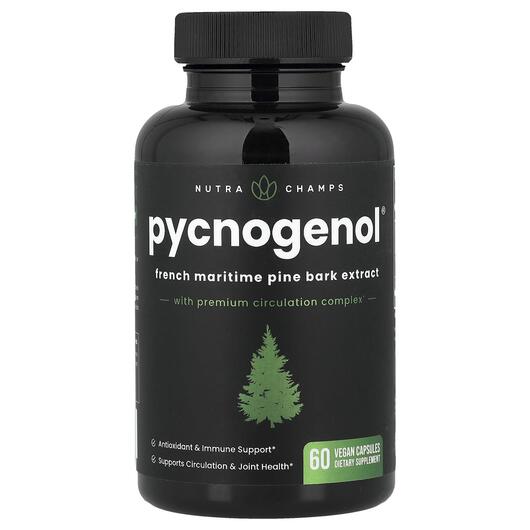 Основне фото товара NutraChamps, Pycnogenol 100 mg, Пікногенол, 60 капсул