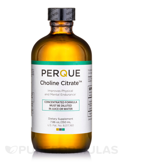 Основне фото товара Perque, Choline Citrate, Вітамін B4 Холін, 250 мл