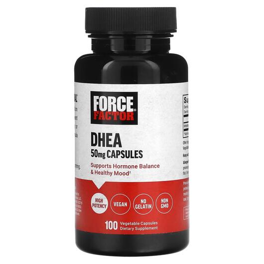 Основное фото товара Force Factor, Дегидроэпиандростерон, DHEA 50 mg, 100 капсул