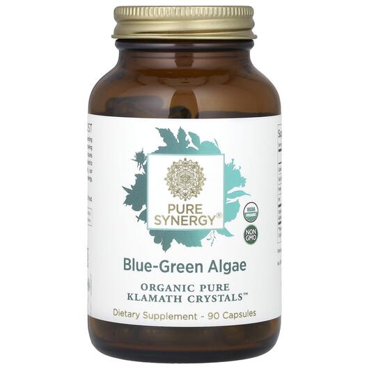 Основное фото товара Pure Synergy, Водоросли, Organic Blue-Green Algae, 90 капсул