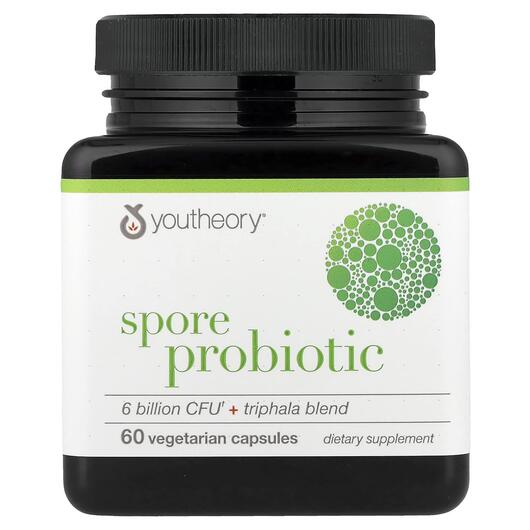 Основное фото товара Youtheory, Пробиотики, Spore Probiotic, 60 капсул