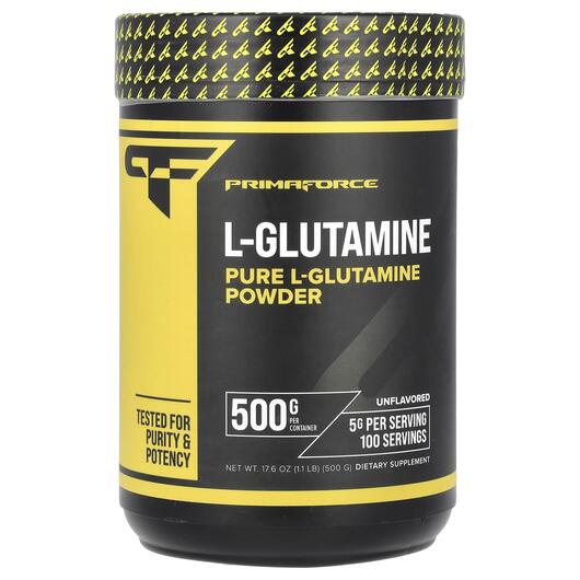 Основное фото товара Primaforce, L-Глутамин, L-Glutamine Unflavored, 500 г