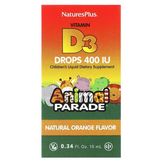 Основное фото товара Жидкий Витамин C и D3 в каплях, Vitamin D3 Liquid Drops, 10 мл