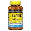 Фото товара Mason, L-Лизин, L- Lysine 500 mg, 100 таблеток
