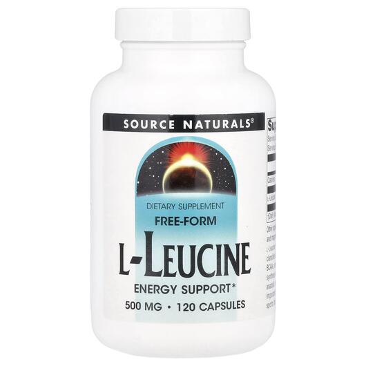 Основное фото товара L-Лейцин, Free-Form L-Leucine 1500 mg, 120 капсул