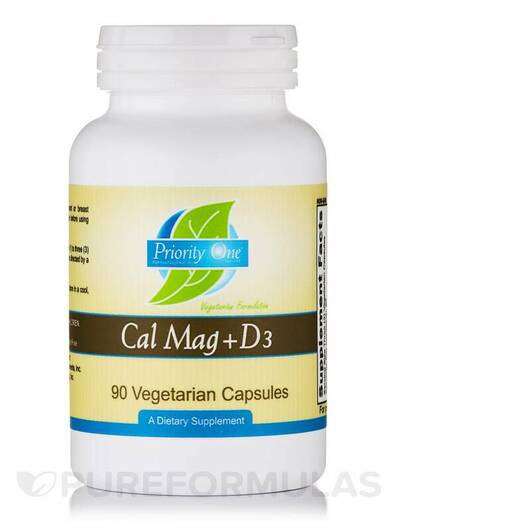 Основное фото товара Кальций Магний D3, Cal Mag Plus Vitamin D3, 90 капсул