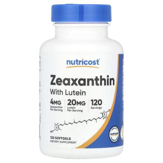 Основное фото товара Nutricost, Лютеин, Zeaxanthin with Lutein, 120 капсул