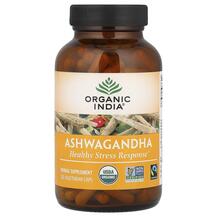 Ashwagandha Ашваганда Organic India 180 Вег Кэпс