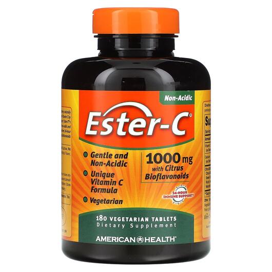Основное фото товара Ester-C, Эстер-С с Биофлавоноидами, Ester-C 1000 mg, 180 таблеток