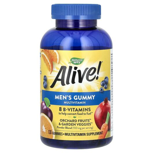 Основное фото товара Витамины для мужчин, Alive! Men's Gummy Multi, 130 таблеток