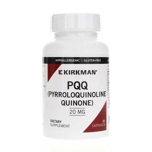 Основное фото товара Kirkman, Пирролохинолинхинон 20 мг, PQQ 20 mg, 30 капсул