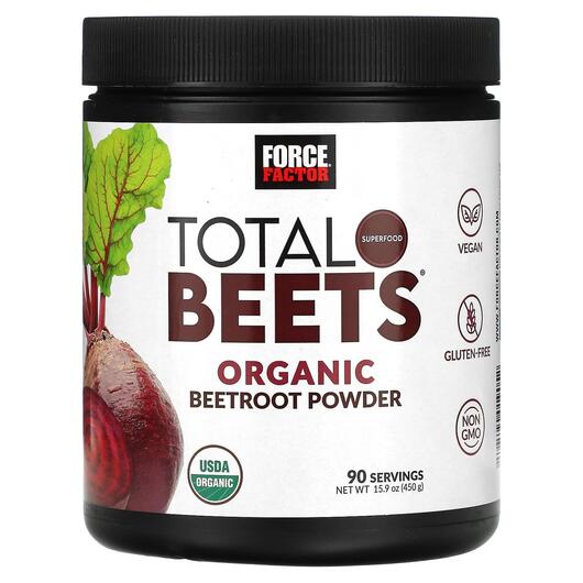 Основное фото товара Красная свекла, Total Beets Organic Beetroot Powder, 450 г