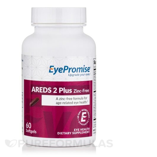Основное фото товара Поддержка здоровья зрения, AREDS 2 Plus Zinc-Free, 60 капсул