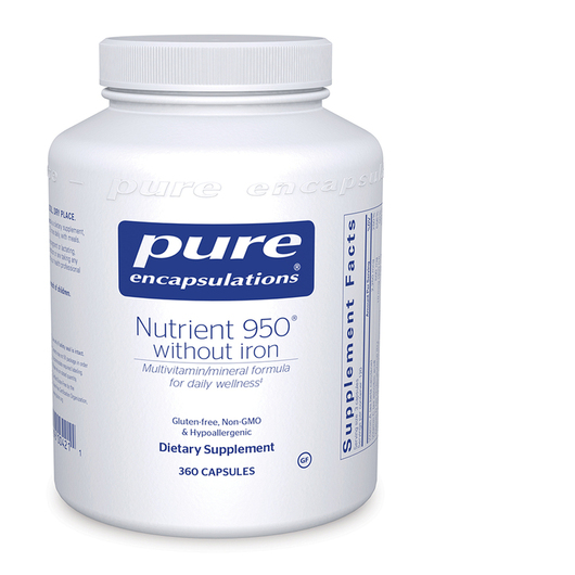 Основное фото товара Pure Encapsulations, Железо, Nutrient 950 w/o Iron, 360 капсул