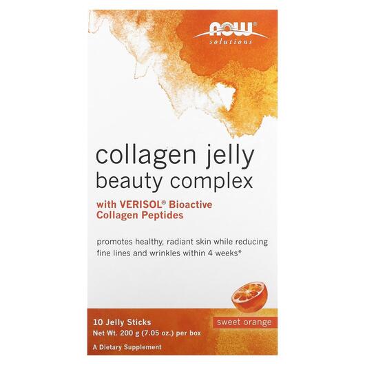Основное фото товара NOW, Коллаген, Solutions Collagen Jelly Beauty Complex, 10 шт