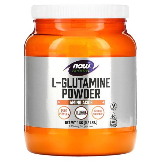 Основное фото товара NOW, L-Глутамин в порошоке, L-Glutamine Powder, 1 кг