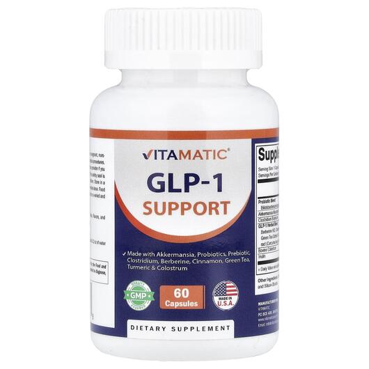 Основне фото товара GLP-1 Support, GLP-1 глюкагоноподібний пептид, 60 капсул
