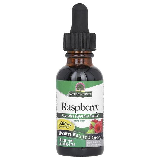 Основное фото товара Nature's Answer, Малина, Raspberry Alcohol-Free 1000 mg, 30 