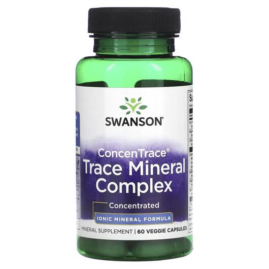 Основное фото товара Минеральные добавки, ConcenTrace Trace Mineral Complex, 60 капсул