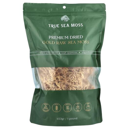 Основное фото товара Ирландский морской мох, Premium Dried Gold Raw Sea Moss, 453 г