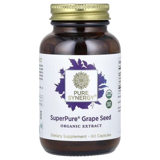 Основное фото товара Экстракт виноградных косточек, Super Pure Grape Seed, 60 капсул