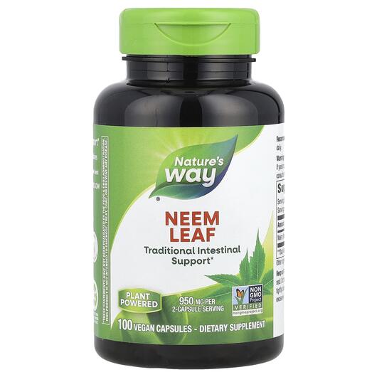 Основное фото товара Nature's Way, Ниим 475 мг, Neem 475 mg, 100 капсул