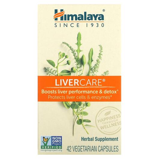 Основное фото товара Himalaya, Поддержка печени, LiverCare, 42 капсул
