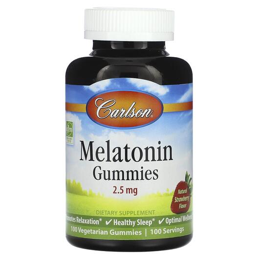 Основное фото товара Carlson, Мелатонин, Melatonin Gummies 2.5 mg, 100 таблеток