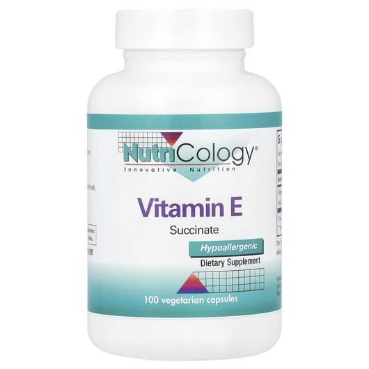 Основное фото товара Витамин E Токоферолы, Vitamin E Succinate, 100 капсул