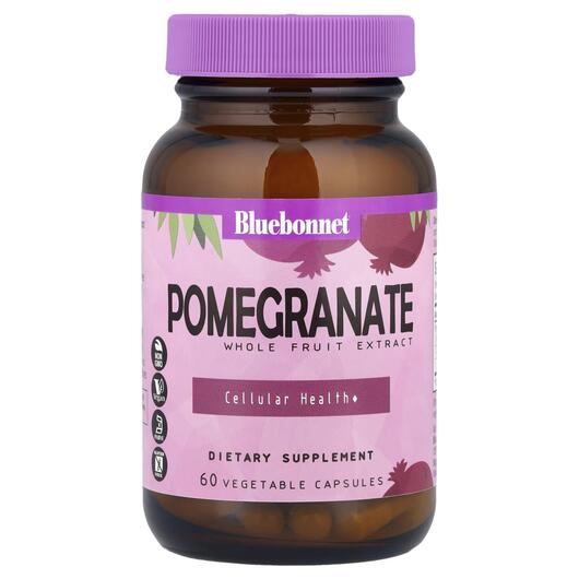 Основное фото товара Bluebonnet Nutrition, Гранат, Pomegranate Extract, 60 капсул