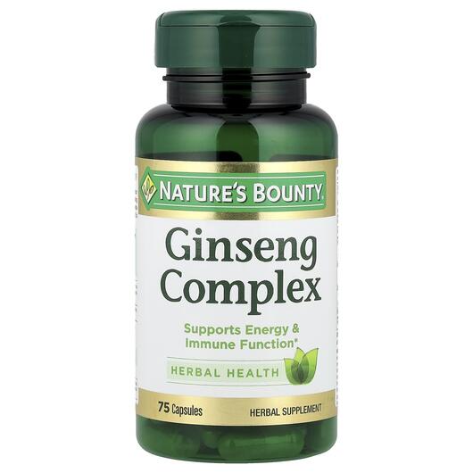 Основное фото товара Nature's Bounty, Комплекс Женьшеня, Ginseng Complex, 75 капс