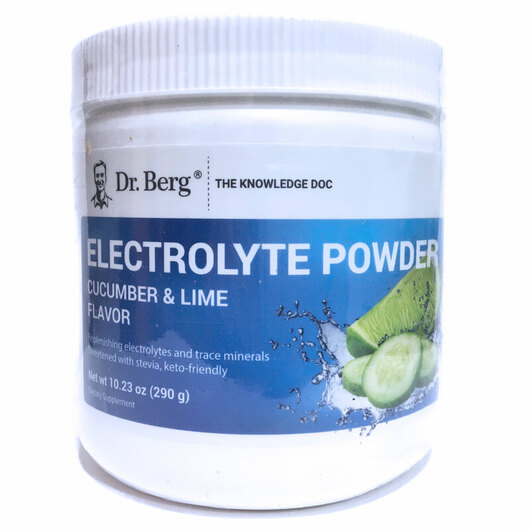 Основное фото товара Dr. Berg, Электролиты, Electrolyte Powder Cucumber & Lime, 29