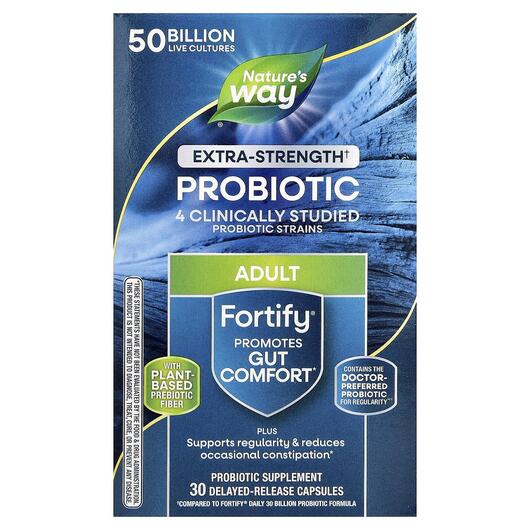 Основное фото товара Пребиотики, Fortify Daily Probiotic + Prebiotics, 30 капсул