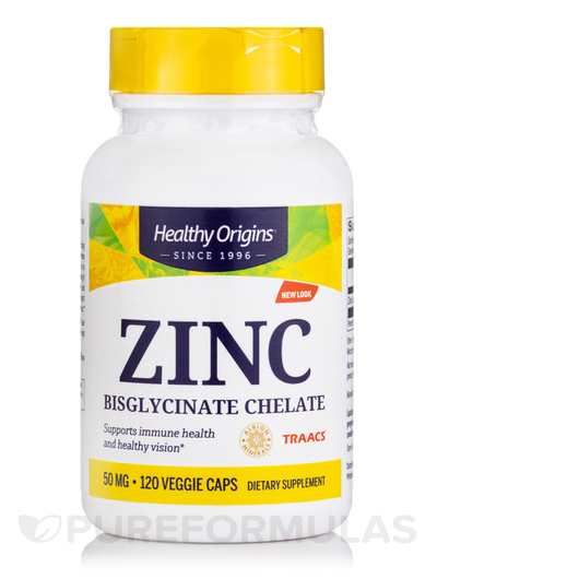 Основное фото товара Цинк Бисглицинат, Zinc Bisglycinate Chelate 50 mg, 120 капсул