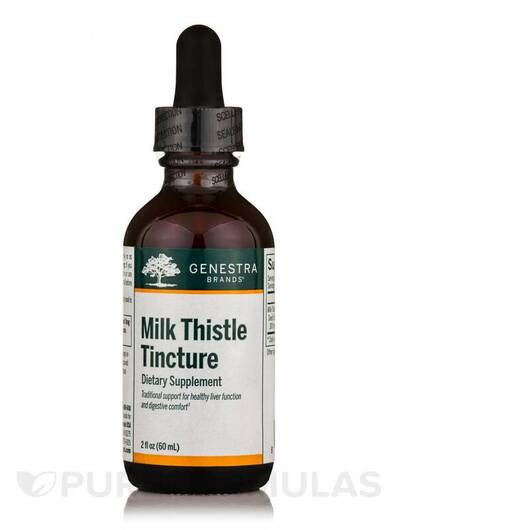 Основное фото товара Genestra, Расторопша, Milk Thistle Tincture, 60 мл